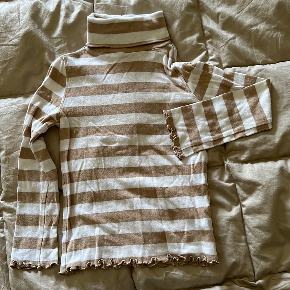 GAP Striped Turtleneck